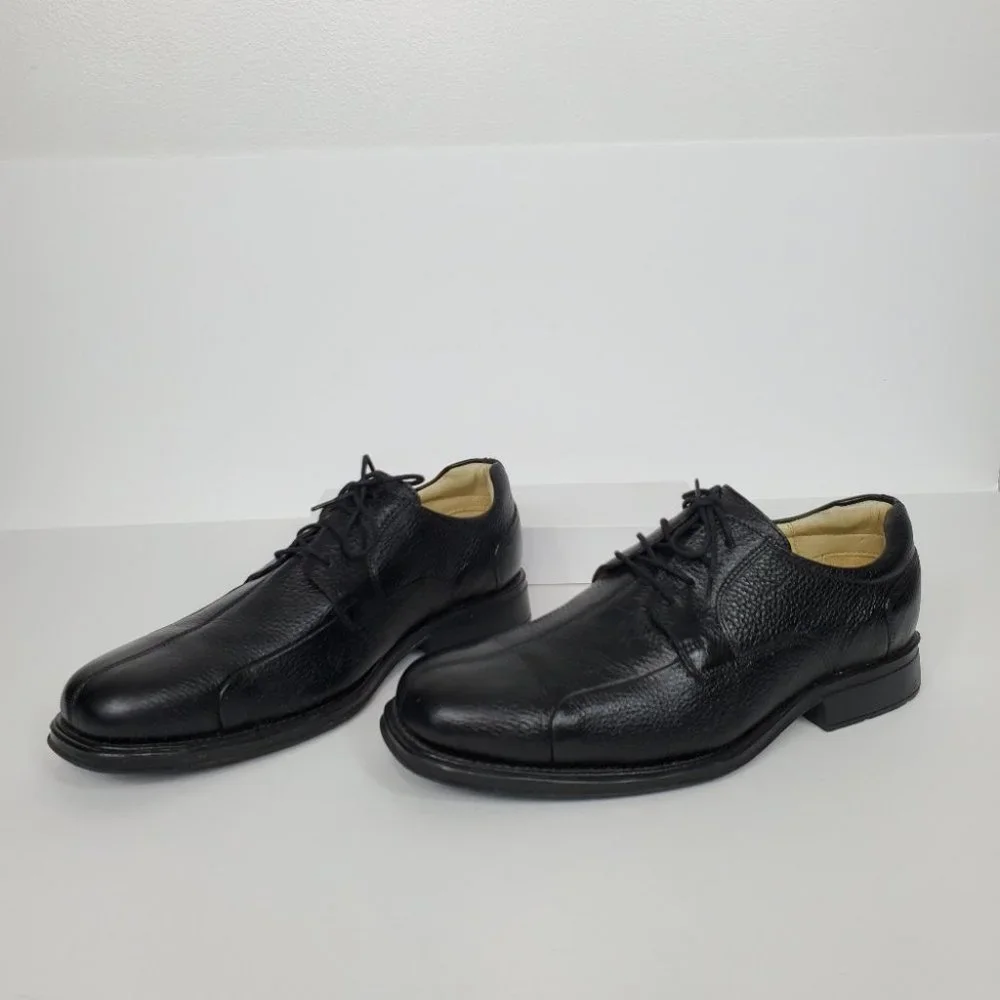 Belvedere Black Bay Ridge Leather Men's Dress Shoe Size 10EEE